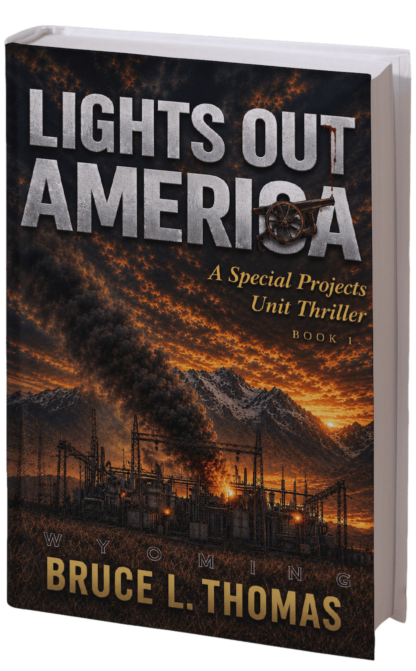 Lights Out America book cover by Bruce Thomas